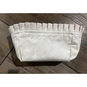 Longaberger Tea Small Key Basket Liner Woven Traditions Natural Cream fabric